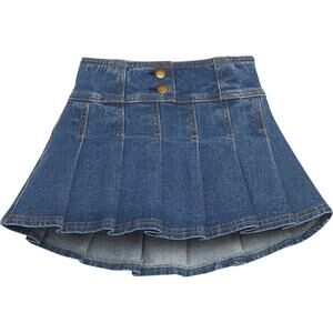 BISBY‎ Pleated Mini Skort, Denim NWT size 4